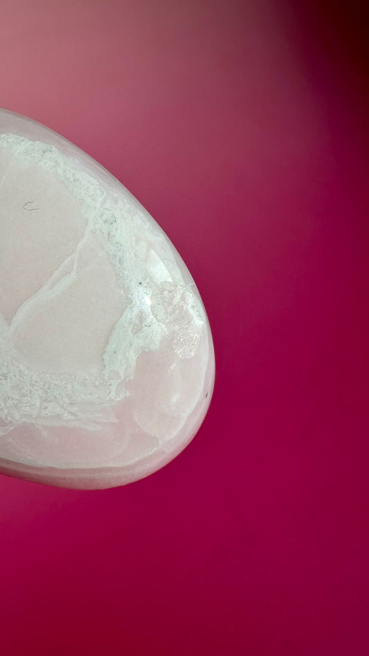 Perfectly Imperfect Pink Mangano Calcite Freeform (UV Reactive) Misfit