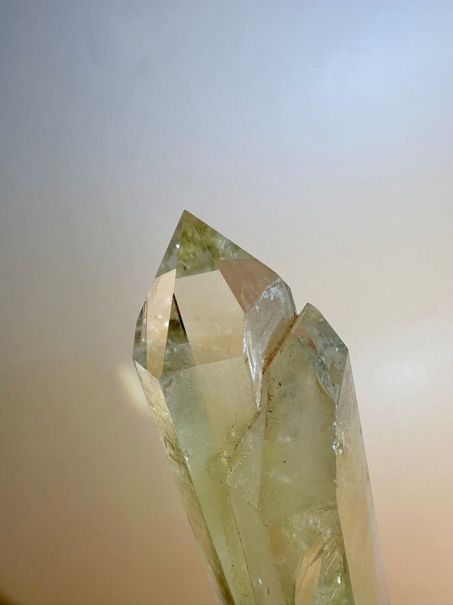 Citrine Polished Point on Stand – Option C | Manifestation, Joy & Abundance Energy