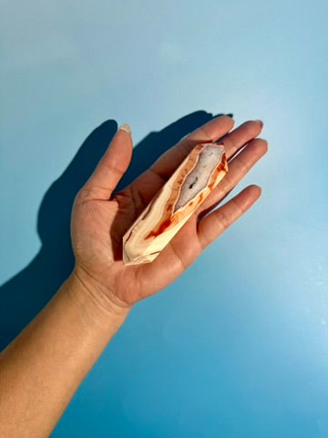 Carnelian Double Terminated Point – Option G | Confidence, Passion & Positive Energy