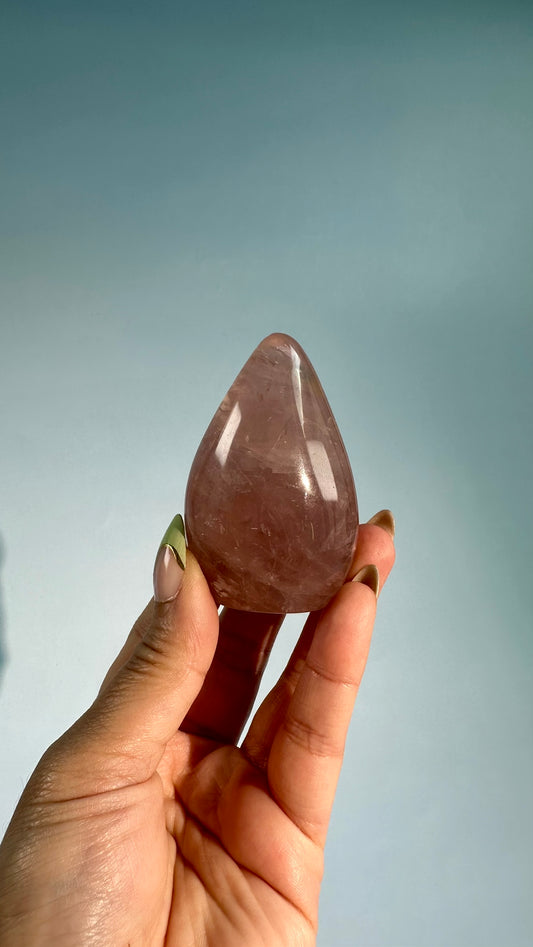 Small Rose Quartz Standing Freeform – Option A
