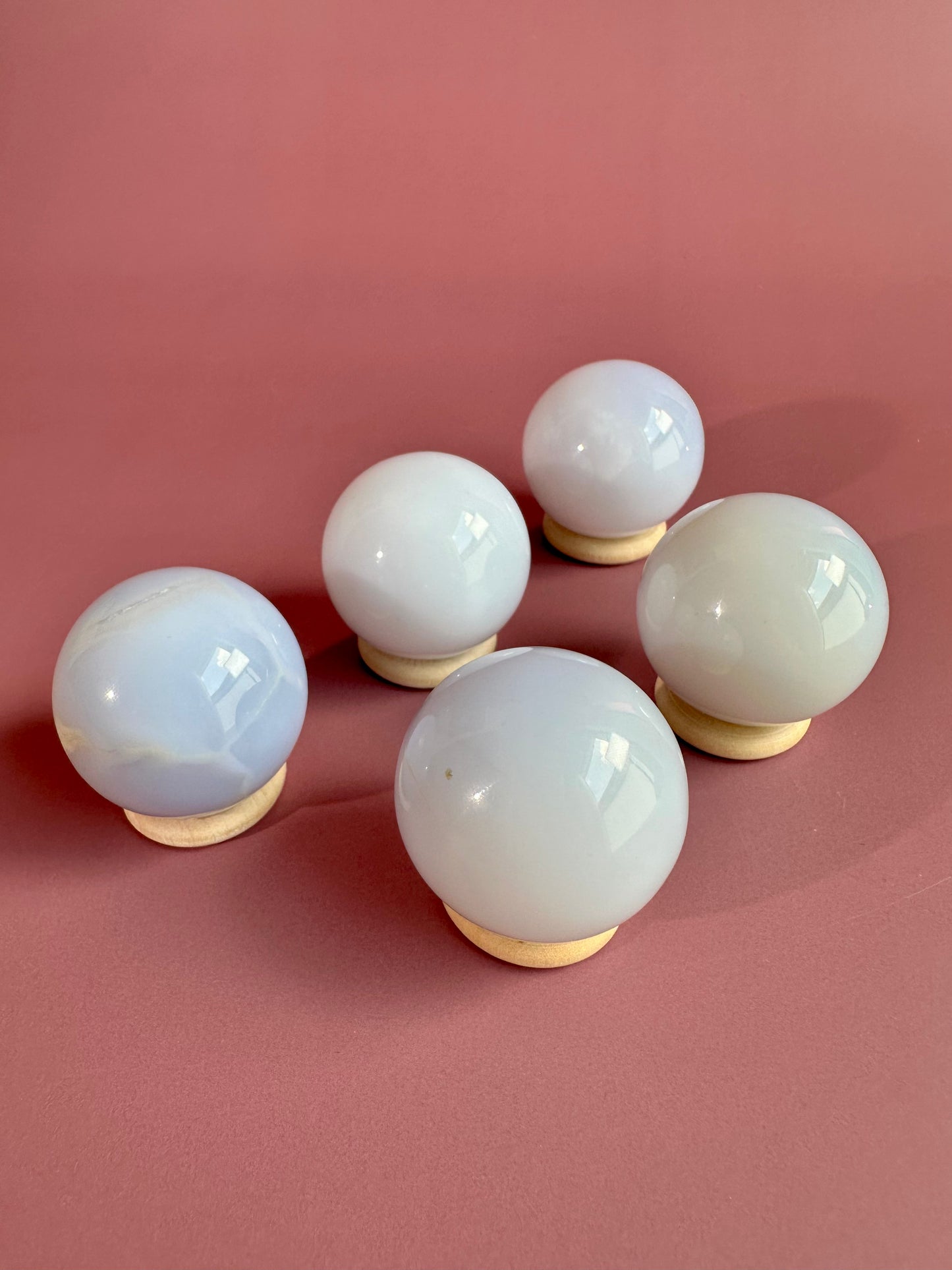 Small Blue Chalcedony Sphere