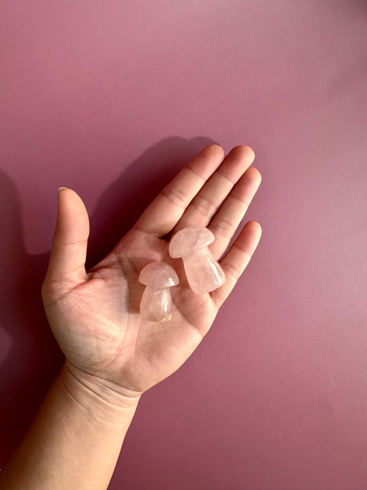 Small Rose Quartz Mushroom
