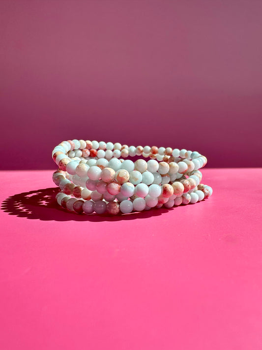 4mm Snake Jasper Beaded Bracelet