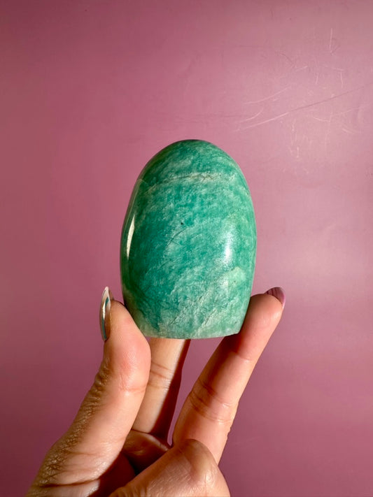 Amazonite Standing Freeform Option A | One-of-a-Kind Crystal from Madagascar