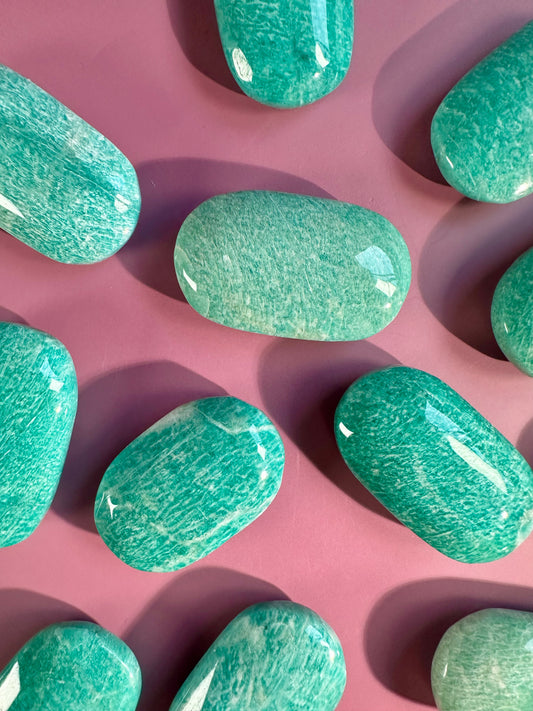 Amazonite Palm Stone