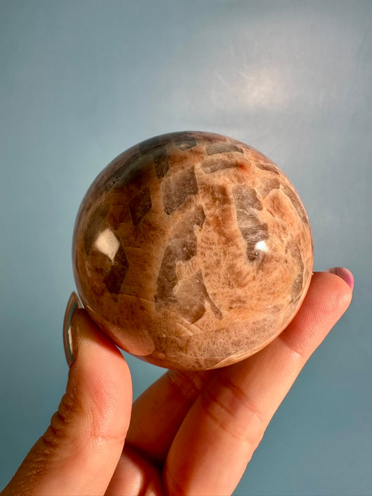 Graphic Feldspar Sphere – Option B | Creativity, Balance & Earth Energy