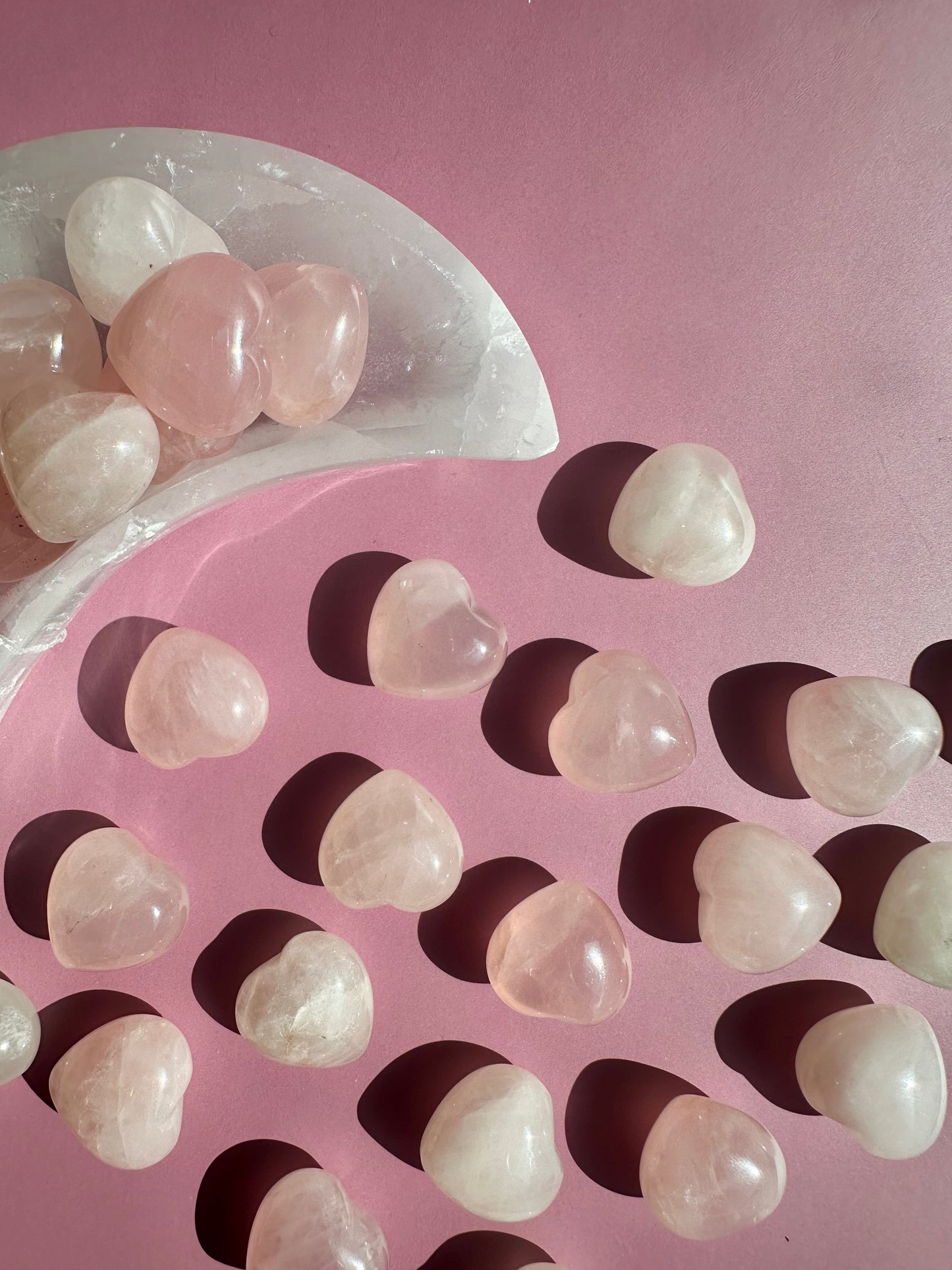 Mini Rose Quartz Heart