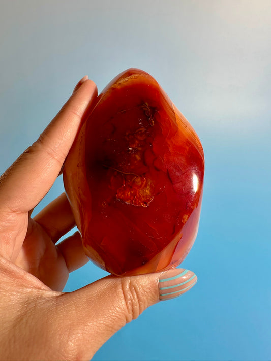 Carnelian Flame – Option G | Abundance, Courage & Positive Energy Crystal