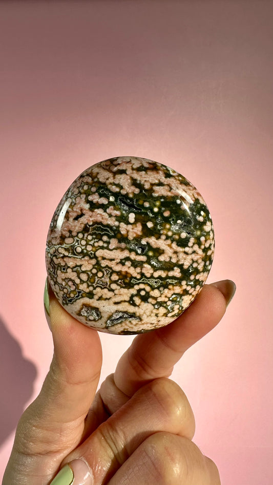 Ocean Jasper Palm Stone – Option F