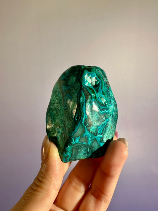 Malachite Chrysocolla Malacolla Polished Specimen Option F | Rare Congo Crystal