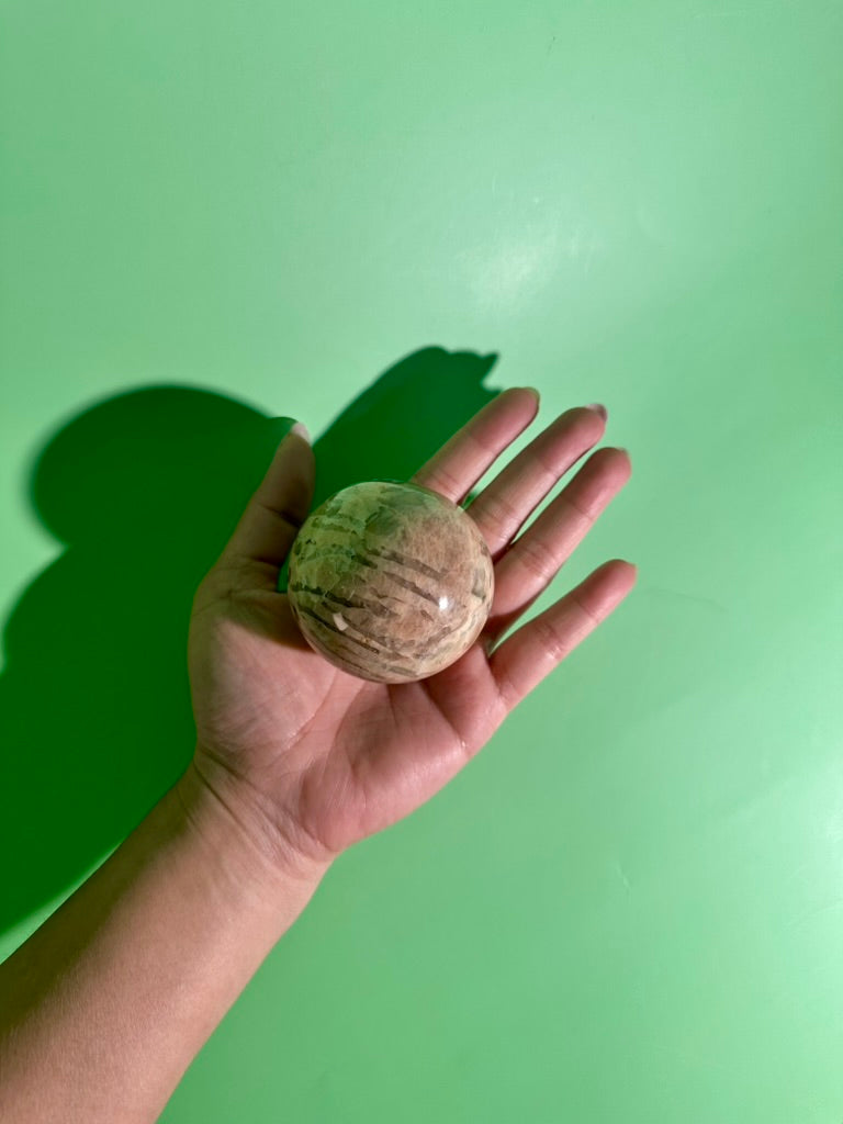 Graphic Feldspar Sphere – Option E | Collector Statement Crystal, Balance & Earth Energy