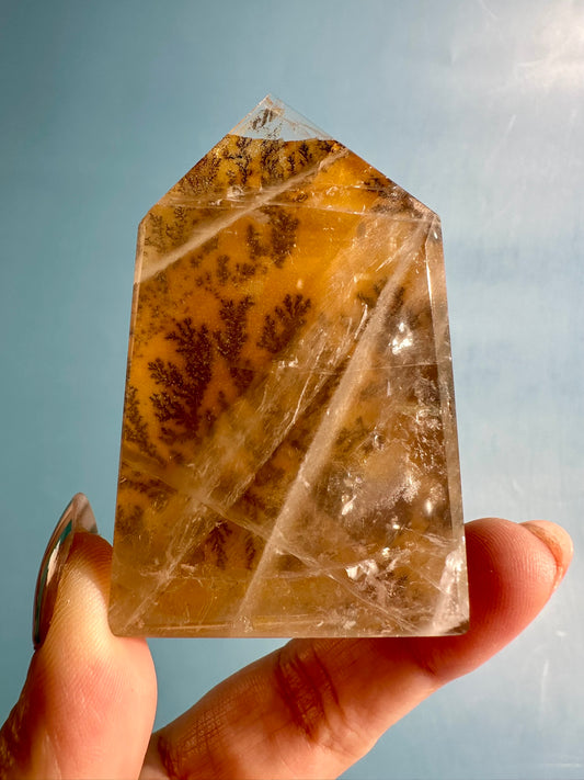 Dendritic Quartz Tower – Option M | Balance, Positive Energy & Grounding