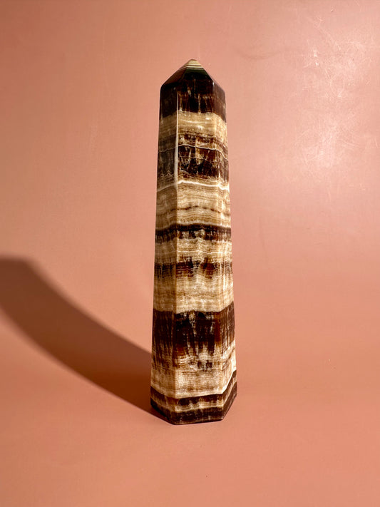 Chocolate Calcite Tower – Option C
