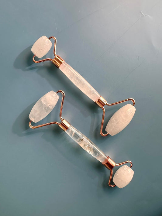 Clear Quartz Gua Sha Facial Roller