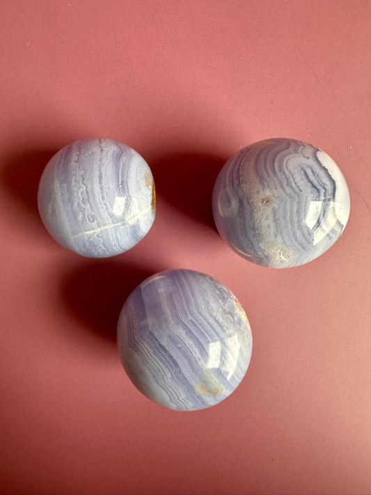 Small Blue Lace Agate Sphere