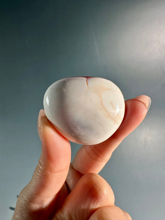 Small Orca Carnelian Agate Heart Option H | Courage, Grounding & Emotional Balance Crystal