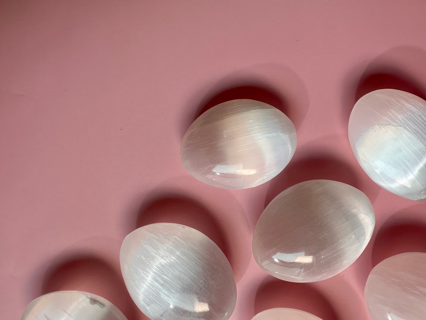 Satin Spar (Selenite) Palm Stone