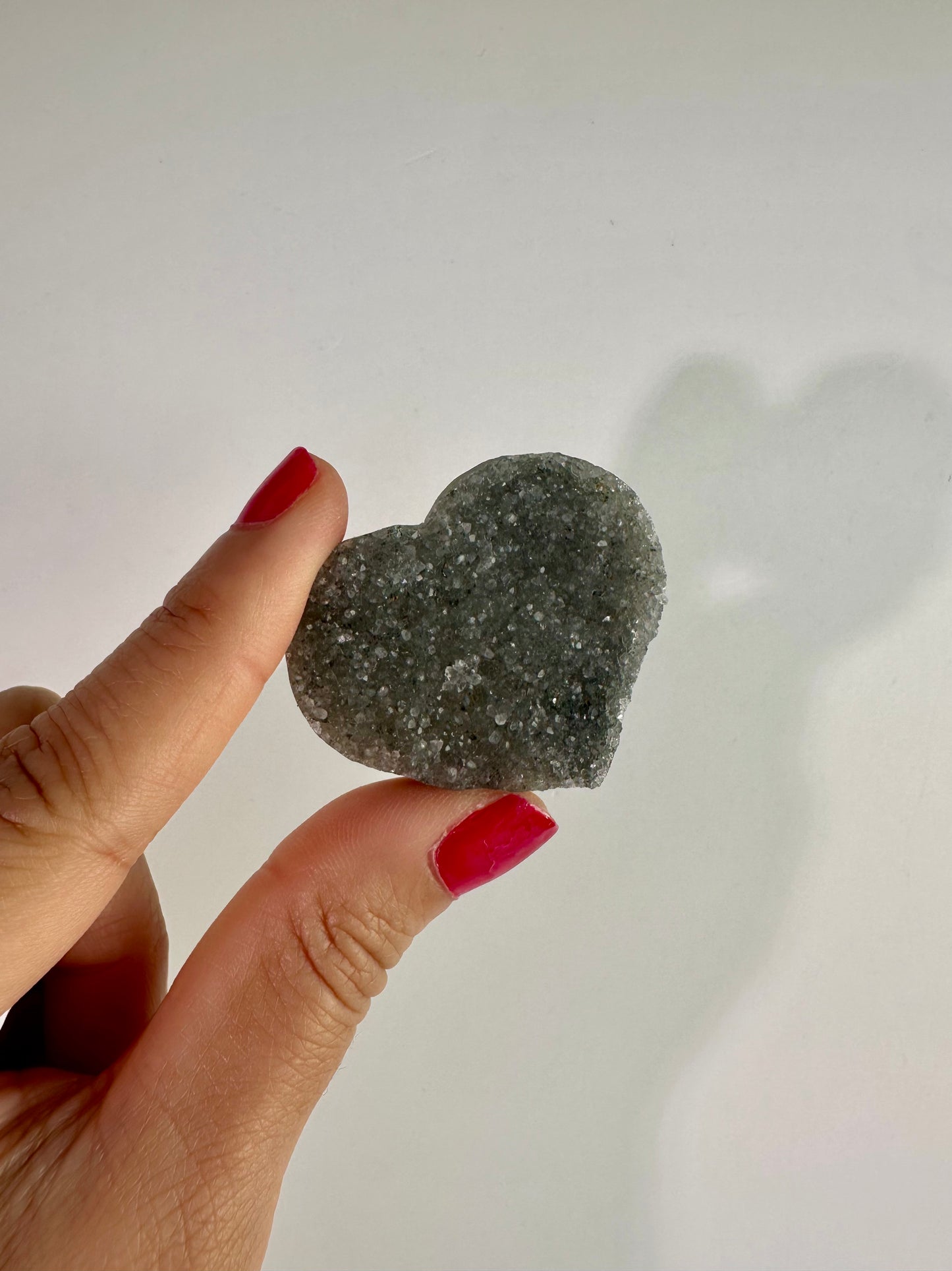 Small Druzy Amethyst Heart - F