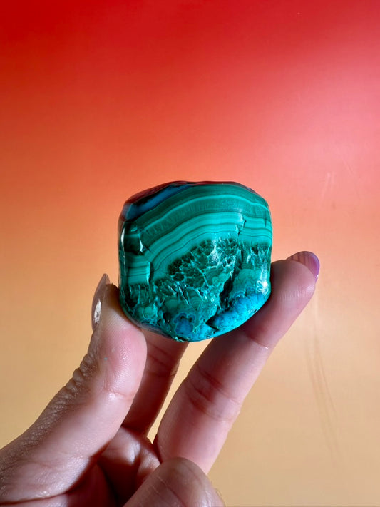 Malachite Chrysocolla Malacolla Polished Specimen Option C | Congo Stone