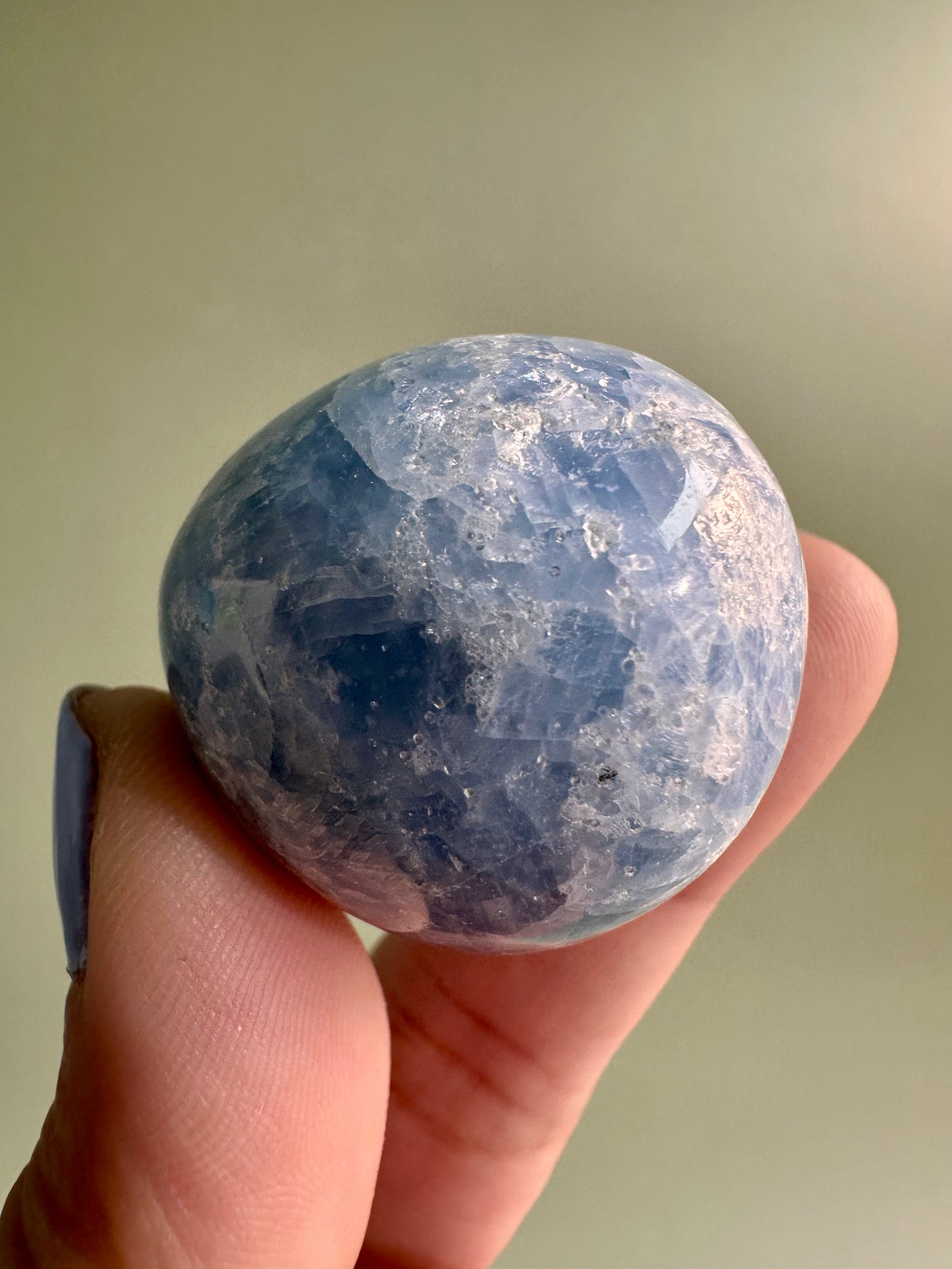 Blue Calcite Tumble
