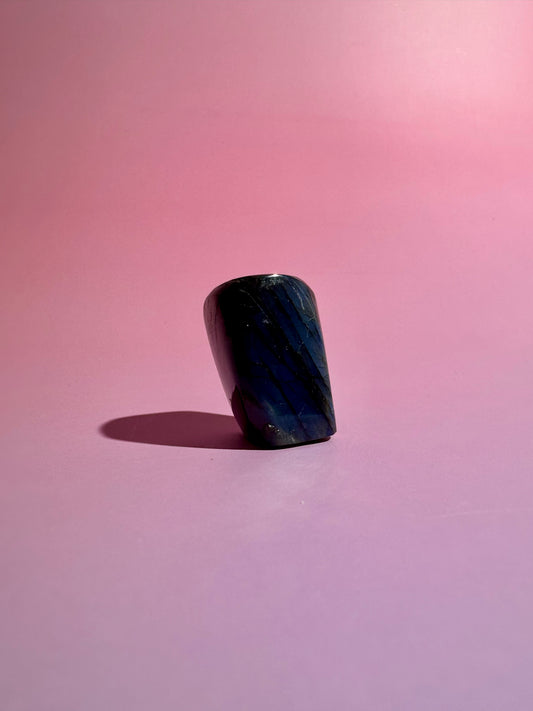 Small Blue Flash Labradorite Standing Freeform – Option A