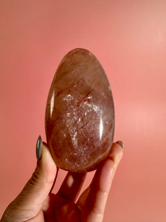 Fire Quartz Standing Freeform Option C | One-of-a-Kind Collector Crystal