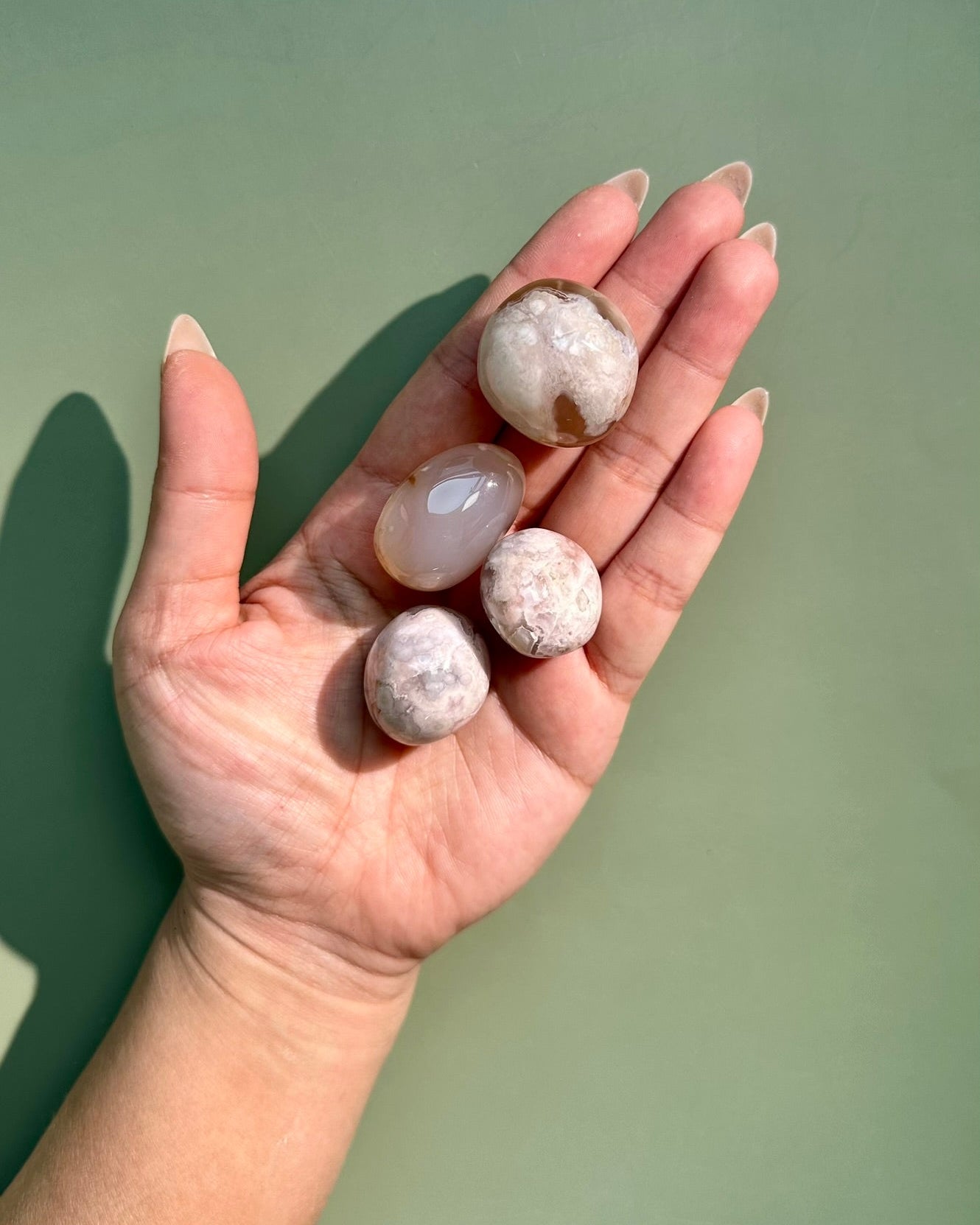 Flower Agate Tumble