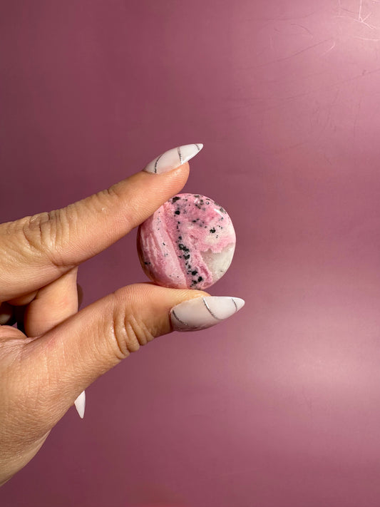 Rhodonite Mini Flat Palm