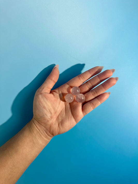 Mini Mozambique Rose Quartz Sphere