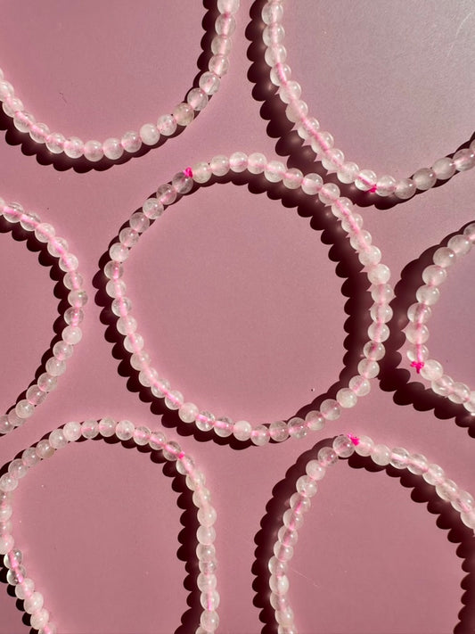 4mm Rose Quartz Bracelet