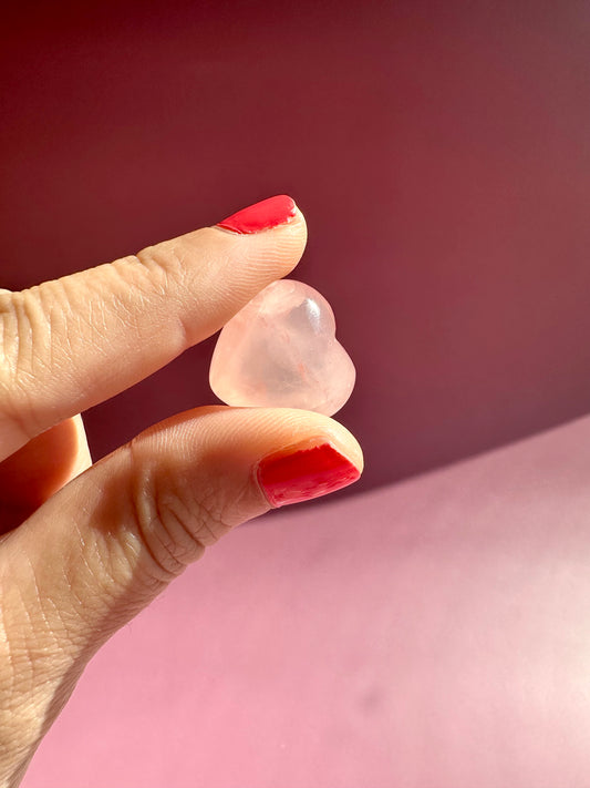 Mini Rose Quartz Heart