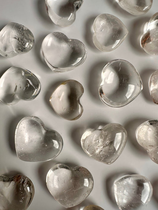 Small Clear Quartz Heart