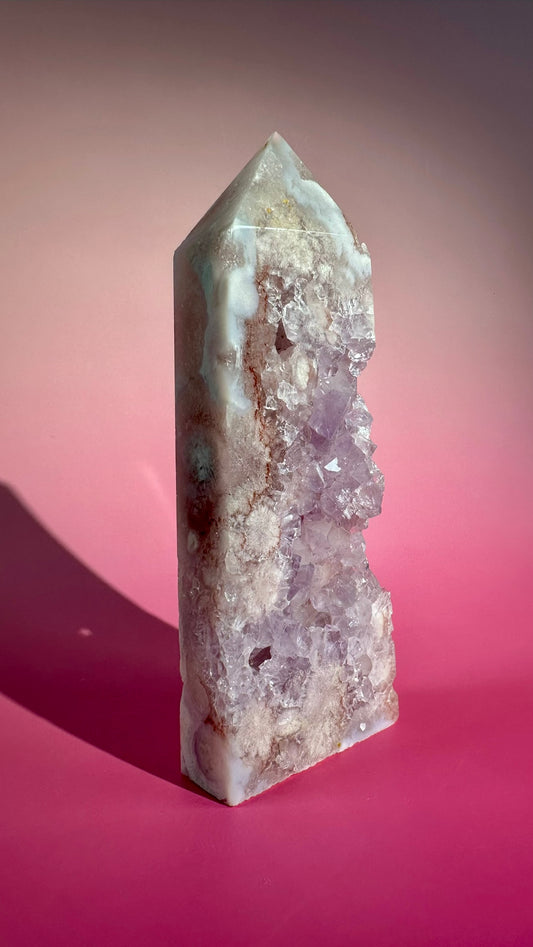 Pink Amethyst Obelisk – Option F