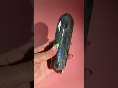 Large Blue Flash Labradorite Standing Freeform – Option M