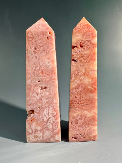 Intuitively Chosen Indonesian Pink Carnelian Tower | Love, Courage & Vitality Crystal