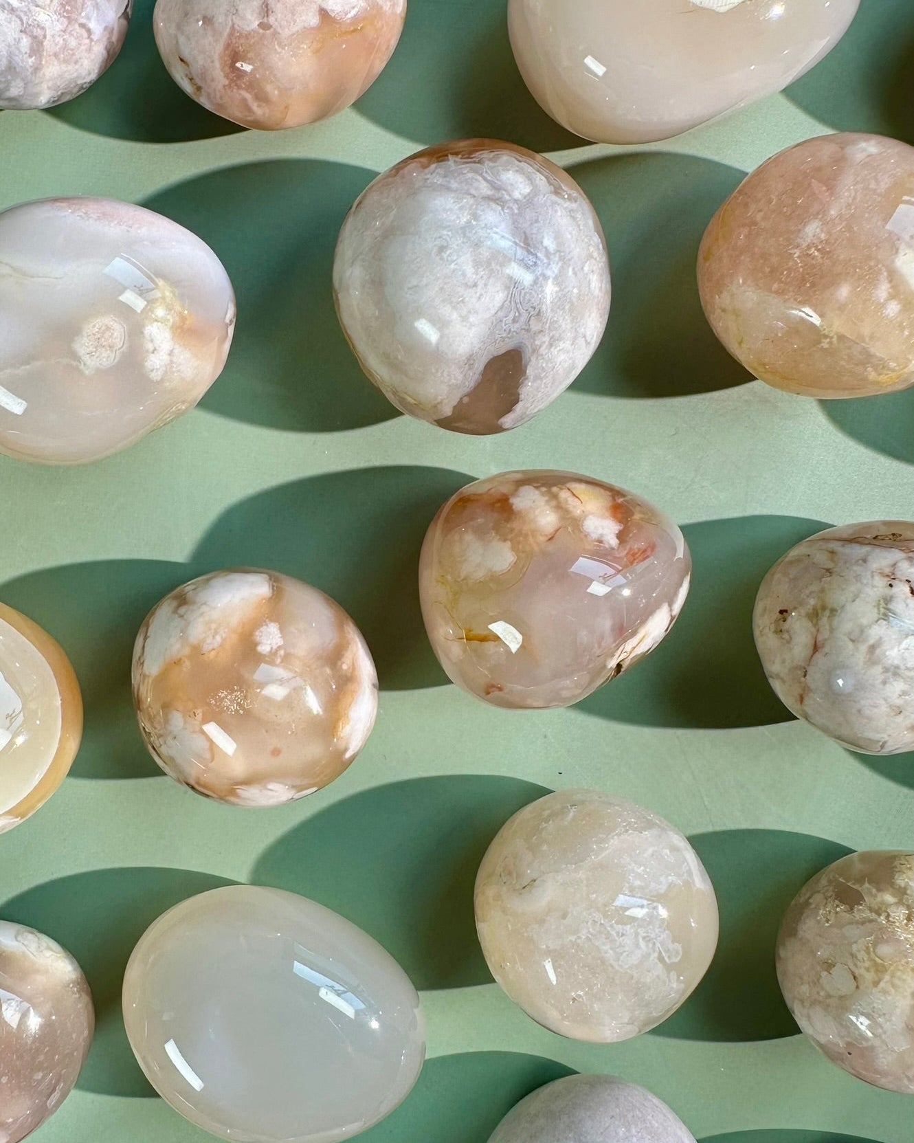 Flower Agate Tumble