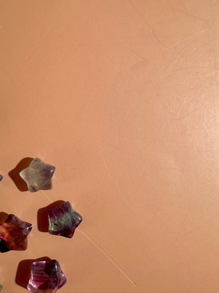 Mini Rainbow Fluorite Star | Celestial Crystal