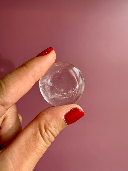 Himalayan Clear Quartz Mini Flat Palm