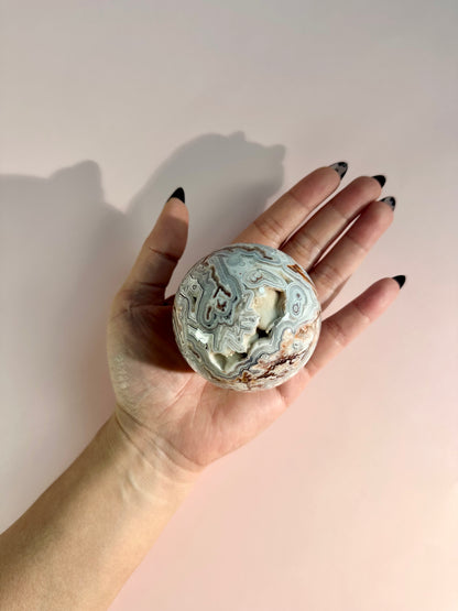 Red Crazy Lace Agate Sphere - A