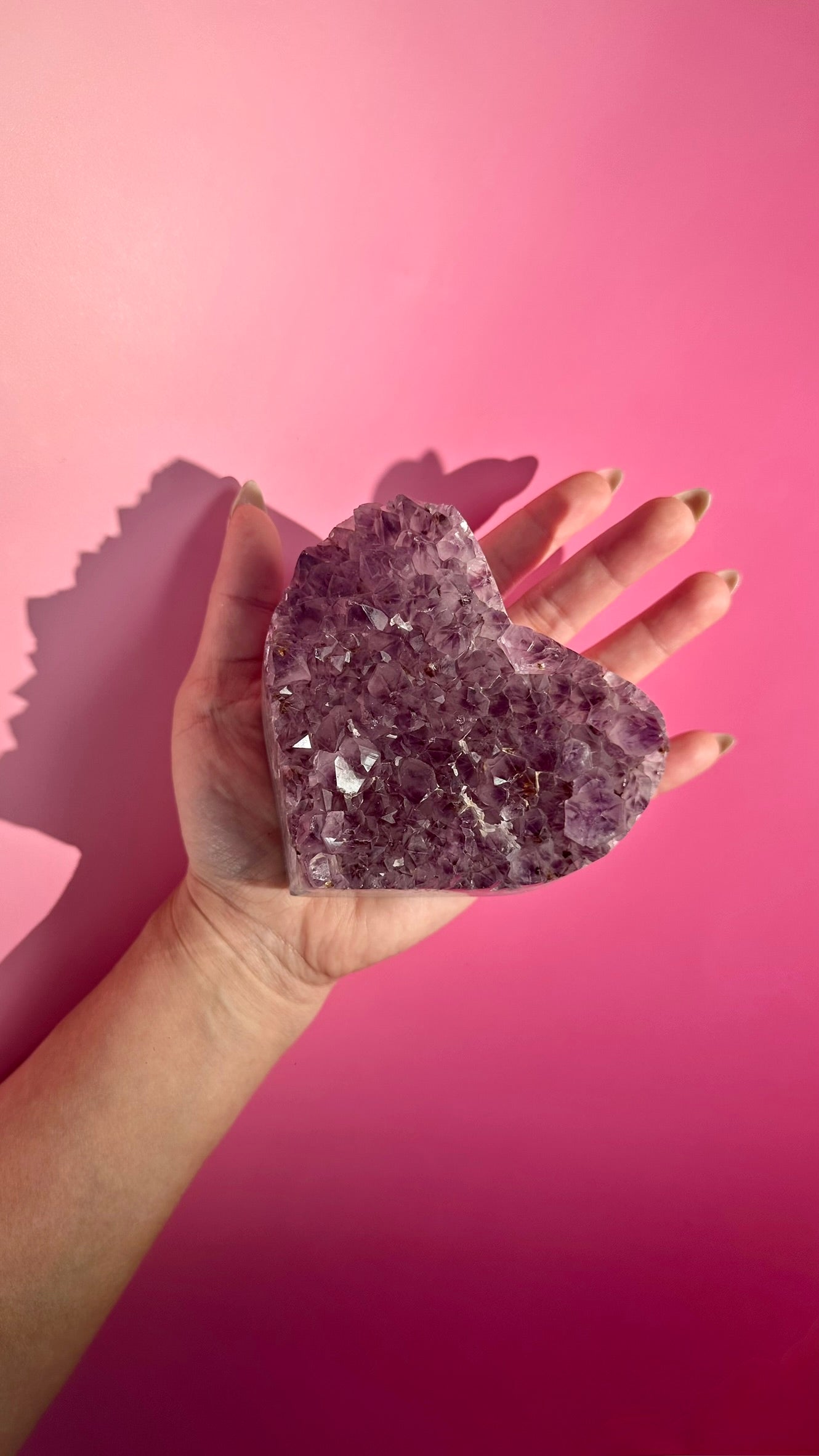 Amethyst Heart Cluster