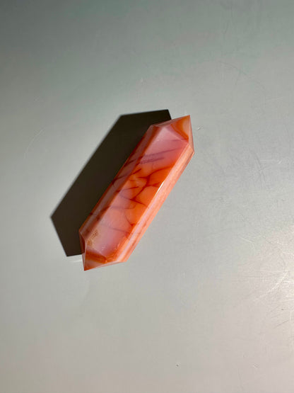 Carnelian Double Terminated Point – Option A | Courage, Vitality & Motivation Energy
