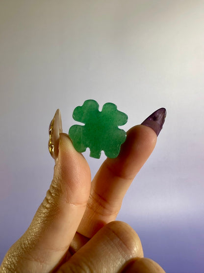 Mini Green Aventurine Lucky Clover | Crystal Carving