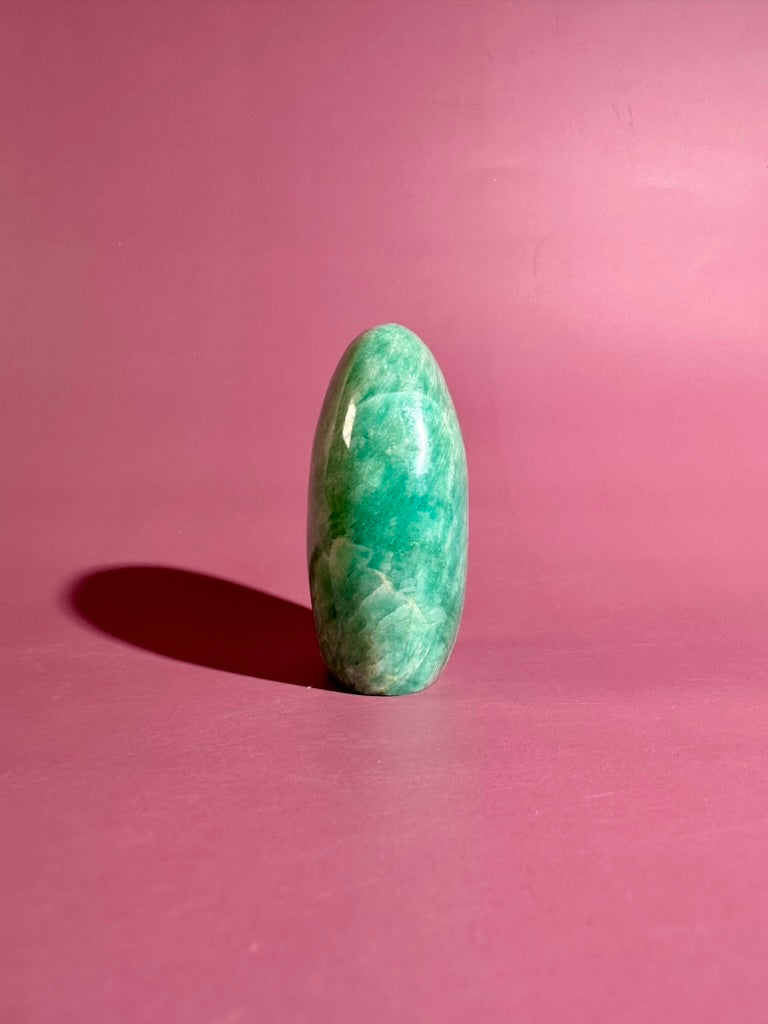 Amazonite Standing Freeform Option A | One-of-a-Kind Crystal from Madagascar