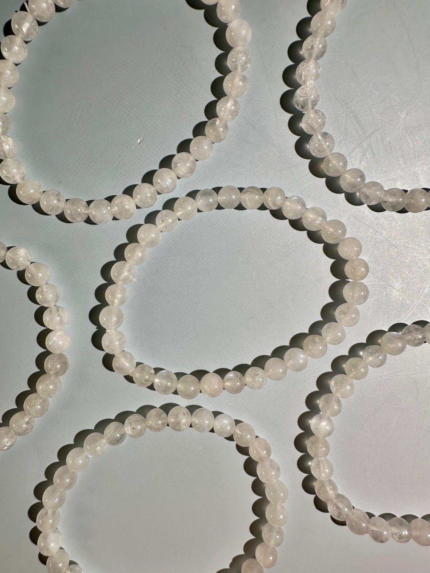 6mm Moonstone Beaded Bracelet | Divine Feminine & Intuition Energy