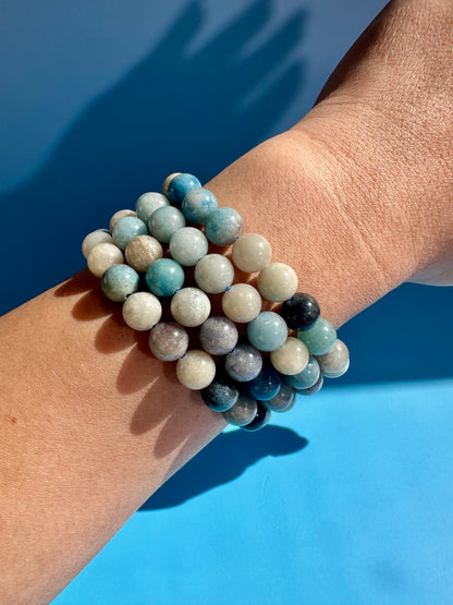 8mm Trolleite Beaded Bracelet