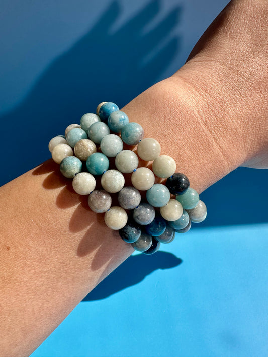 8mm Trolleite Beaded Bracelet
