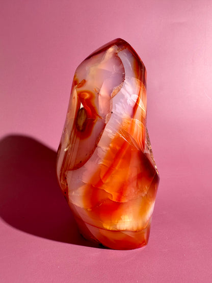 Carnelian Flame – Option L | Collector Crystal, Passion & Positive Transformation