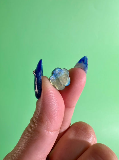Mini Labradorite Flower | Flashy Crystal Carving