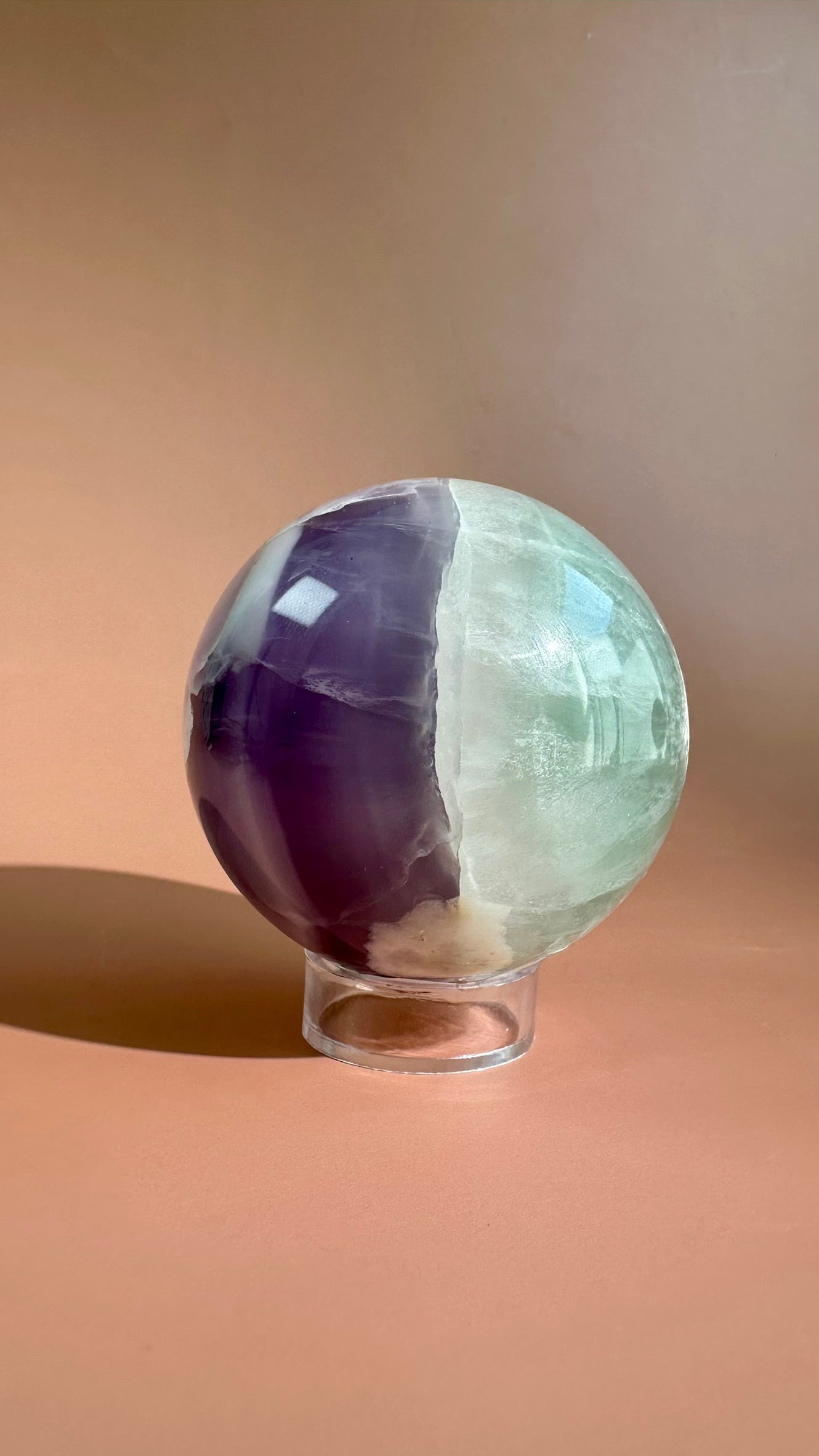 Lavender Green Fluorite Sphere – Option A