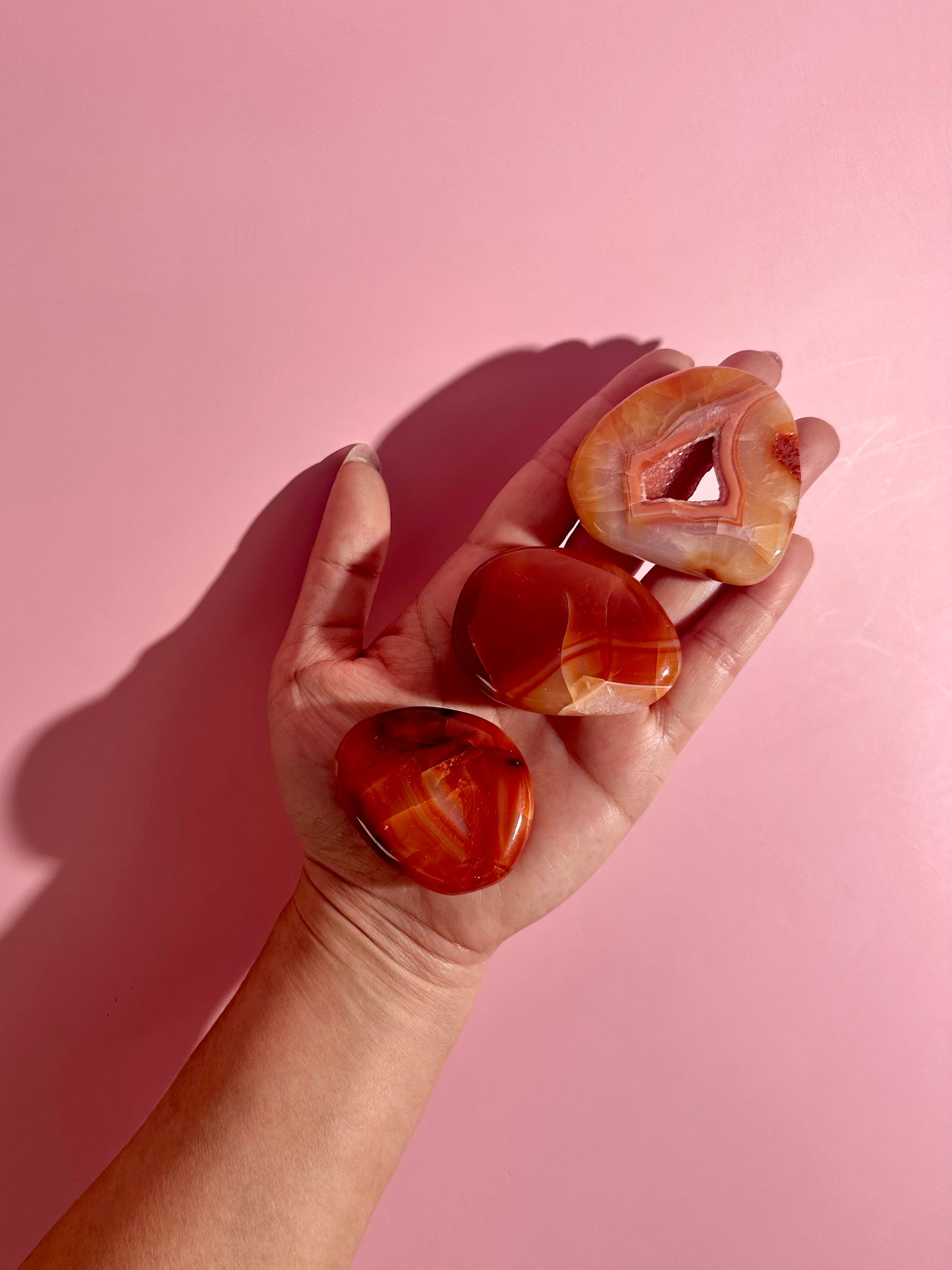 Carnelian Irregular Flat Palm